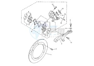 XVZ TF ROYAL STAR VENTURE 1300 drawing REAR BRAKE CALIPER