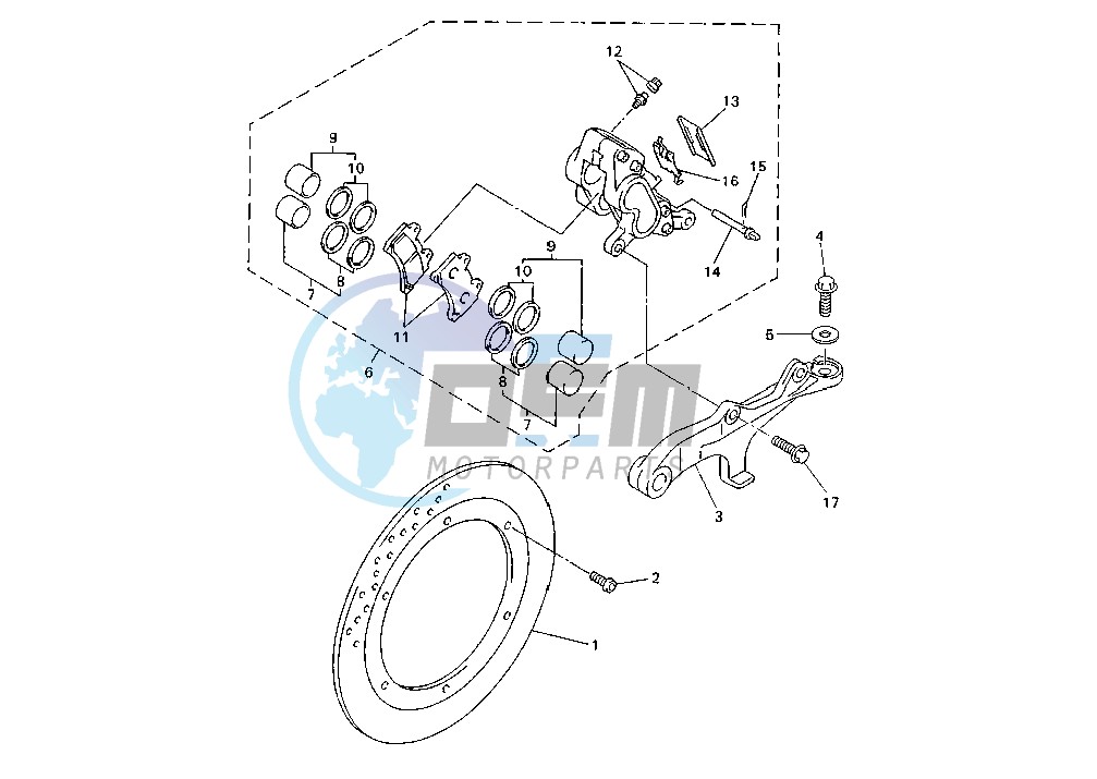 REAR BRAKE CALIPER