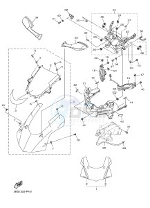 YZF-R1M 998 R1 (2KS1 2KS2) drawing COWLING 1