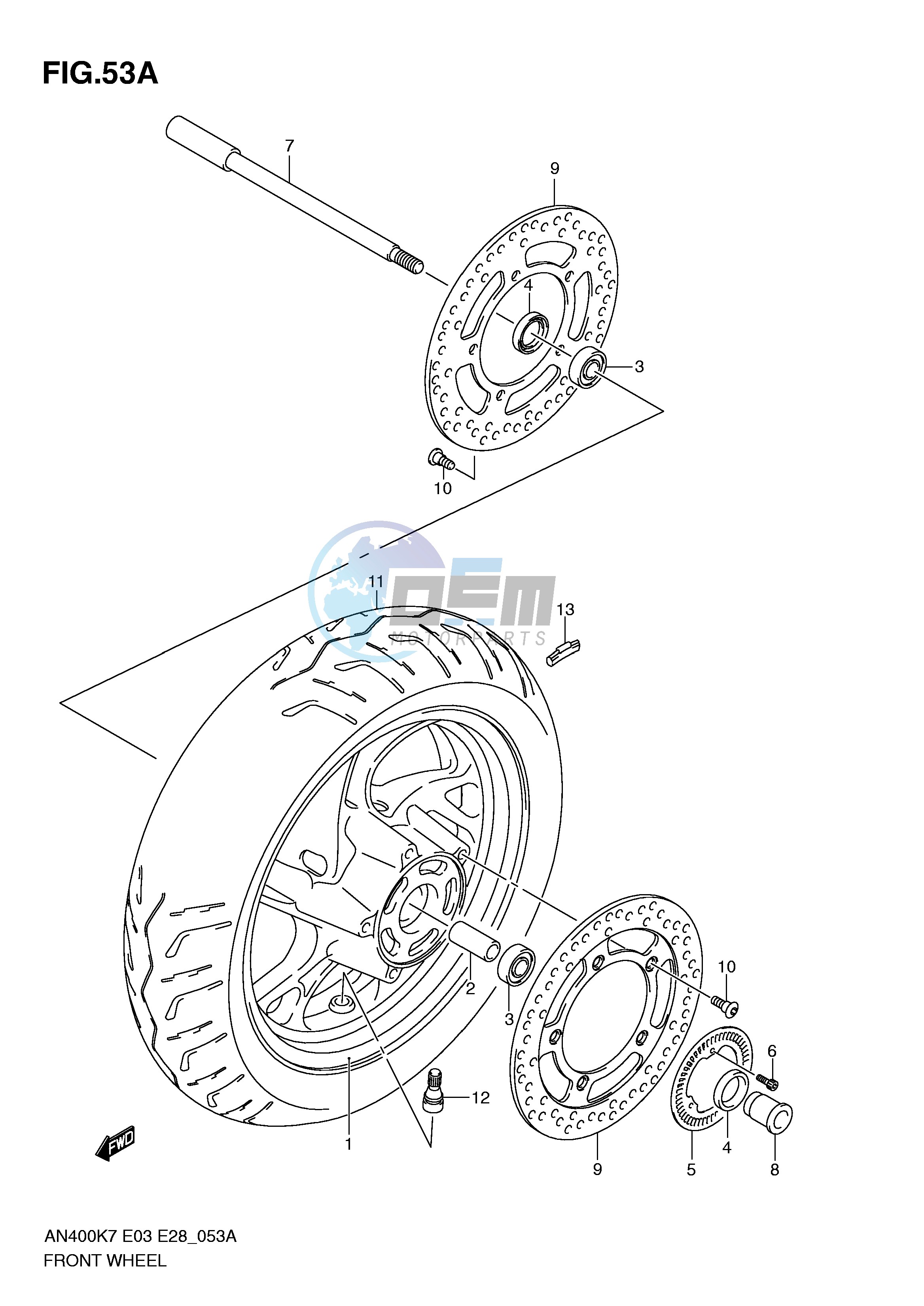 FRONT WHEEL (AN400AK9 AL0 ZAL0)