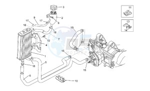 Rally 50 H2O drawing Cooling system