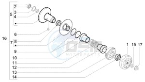 LX 50 2T drawing Driven pulley