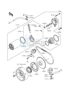 KLF 300 B [BAYOU 300] (B1-B4) [BAYOU 300] drawing STARTER MOTOR-- KLF300-B2_B3_B4- -