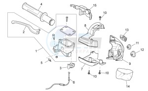 Sport City Cube 125-200 carb e3 drawing RH controls