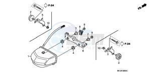 CBR600RR9 BR / MME - (BR / MME) drawing TAILLIGHT