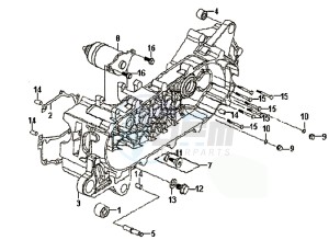 SYMPHONY 50 25KMH drawing CRANKCASE COVER LEFT