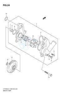 LT-R450 (E28-E33) drawing WATER PUMP