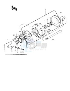 H2 B [MACH IV] (-B) 750 [MACH IV] drawing FRONT HUB