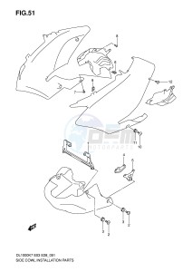 DL1000 (E3-E28) V-Strom drawing SIDE COWL INSTALLATION PARTS