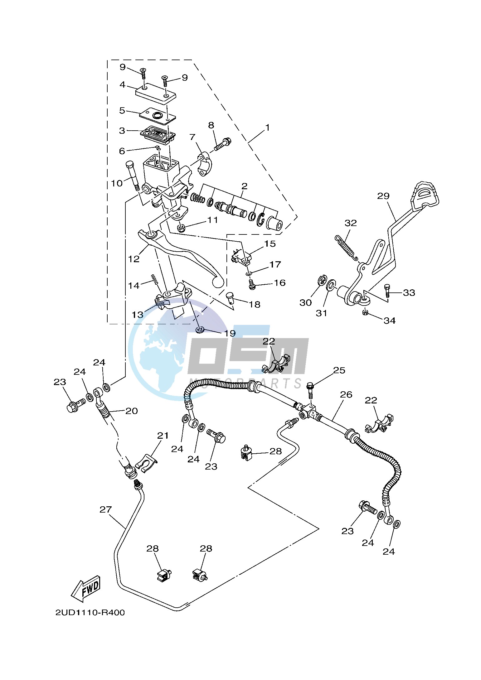 REAR MASTER CYLINDER