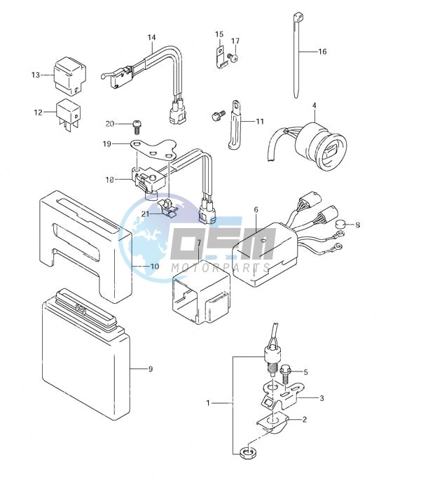 PTT Switch Engine Control Unit (2004 & Newer)