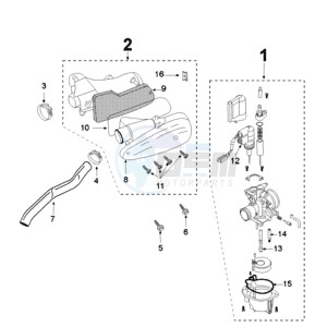 FIGHT 3 DARKSIDE drawing CARBURETTOR