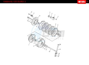 YAMAHA 125 4T EURO 3 ENGINE drawing T09