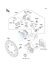 VERSYS KLE650A8F GB XX (EU ME A(FRICA) drawing Rear Brake