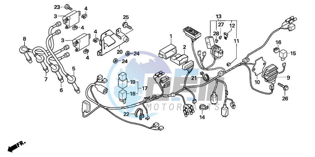 WIRE HARNESS (CBF600S6/SA6)