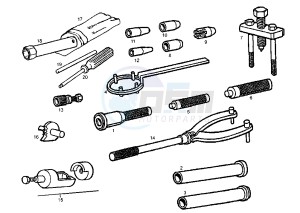 GPR REPLICA RACING - 50 cc drawing WORKSHOP SERVICE TOOLS