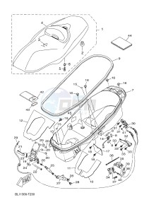 YP400RA EVOLIS 400 ABS (BL12) drawing SEAT