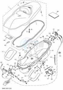 CZD300D-A XMAX 300 TECH MAX (BMK2) drawing SEAT