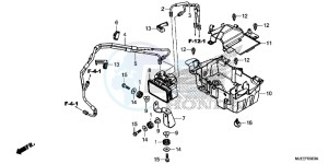 CB650FAE CB650FA 2ED drawing ABS MODULATOR/ TRAY