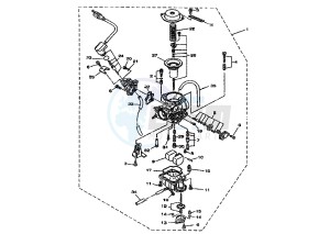 YP E MAJESTY 180 drawing CARBURETOR