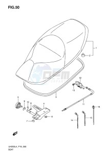 UH200 ABS BURGMAN EU drawing SEAT