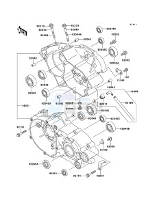 KX85/KX85-<<II>> KX85ADF EU drawing Crankcase