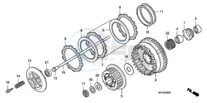 CBF1000T9 Europe Direct - (ED) drawing CLUTCH