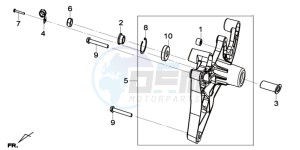 GTS 125I EURO4 SPORT L7 drawing REAR FORK - REAR SUSPENSION