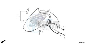 NSS300AD Forza E drawing FRONT FENDER