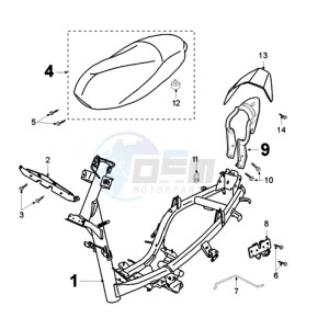 TKR2 WRC EU drawing FRAME AND SADDLE