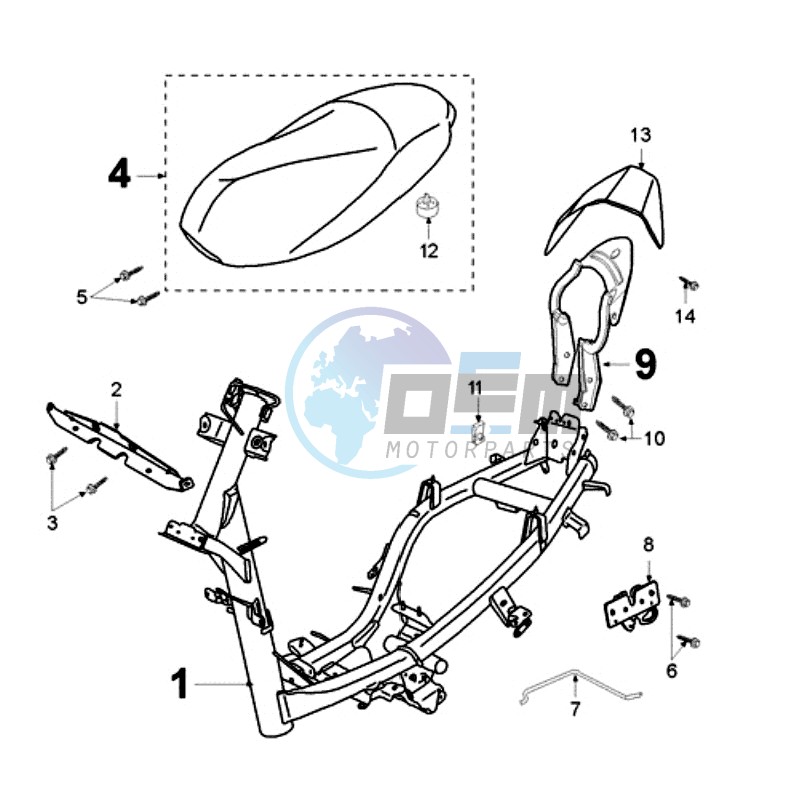 FRAME AND SADDLE