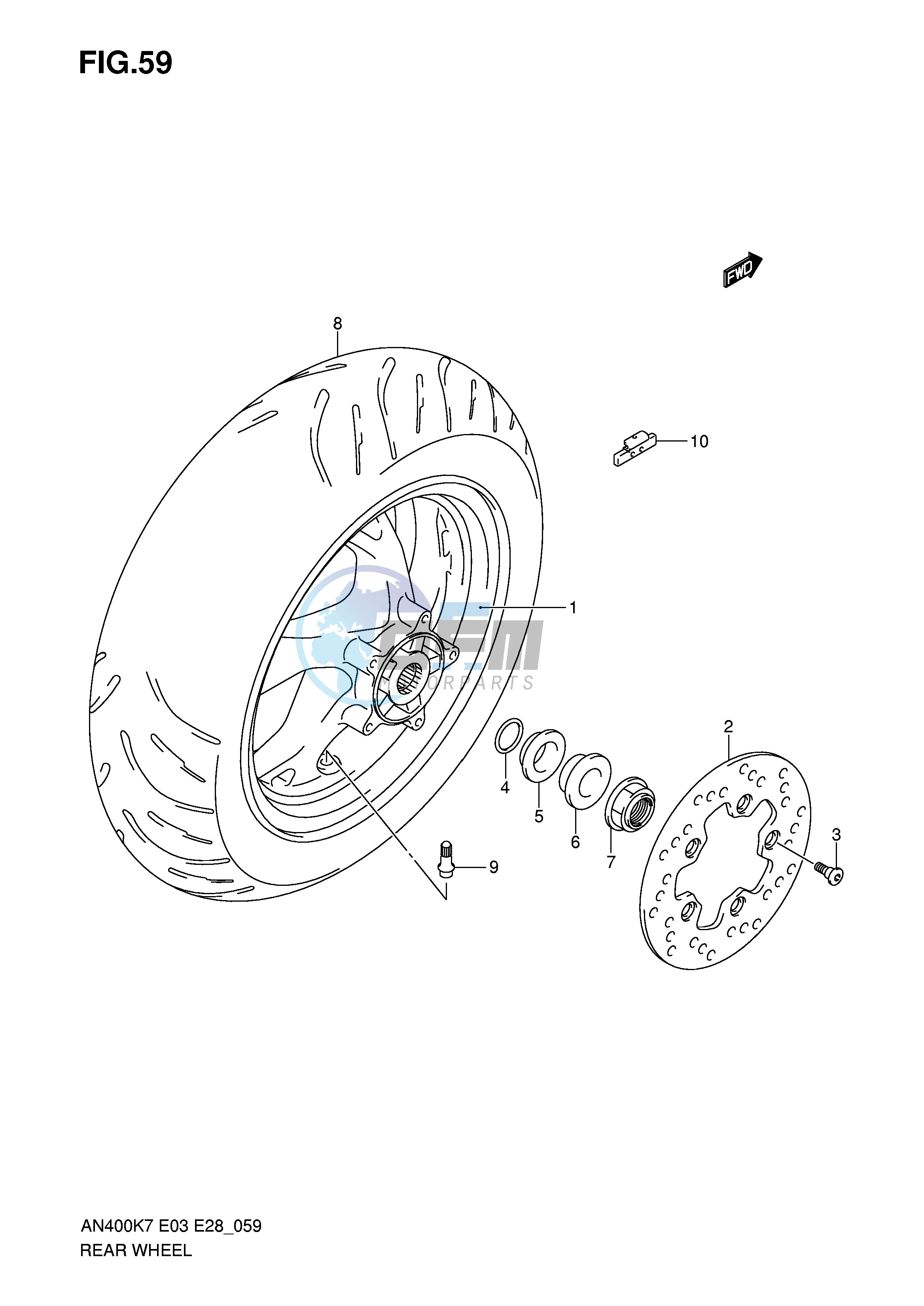 REAR WHEEL (AN400K7 K8 K9 L0)