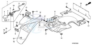 SH300A9 UK - (E / ABS MKH) drawing REAR FENDER