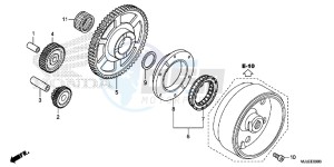 NC750SAF NC750S 4ED - (4ED) drawing STARTING CLUTCH