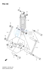 GSX650F (E3-E28) Katana drawing REAR CUSHION LEVER (GSX650FL1 E3)