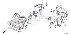 NC750SAF NC750S 4ED - (4ED) drawing HEADLIGHT