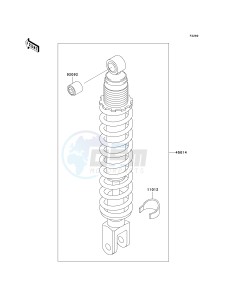 KL 125 D [KLR125] (D20-D22) [KLR125] drawing SHOCK ABSORBER-- S- -