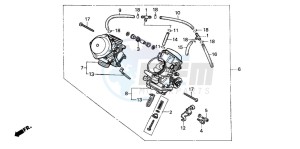 XL600V TRANSALP drawing CARBURETOR (ASSY.)