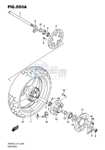 SV650S EU drawing REAR WHEEL