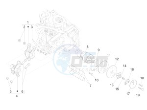 GTV 300 SEI GIORNI IE E4 ABS (EMEA) drawing Rocking levers support unit