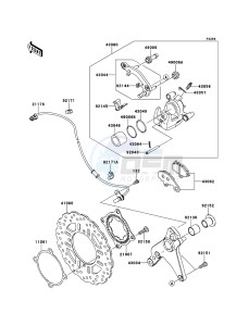 Z1000 ABS ZR1000EDF FR XX (EU ME A(FRICA) drawing Rear Brake