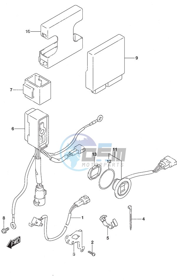 PTT Switch/Engine Control Unit