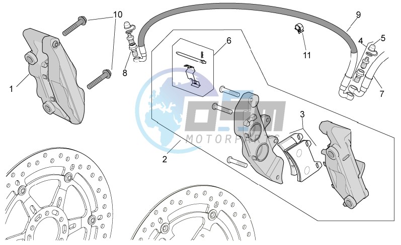 Front brake caliper