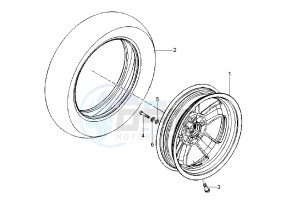 GTS 250 drawing Front wheel