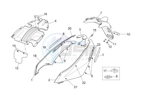 Sport City Street 125 4t 4v e3 drawing Rear body II