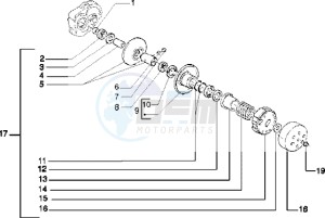 Typhoon 125 drawing Driven pulley