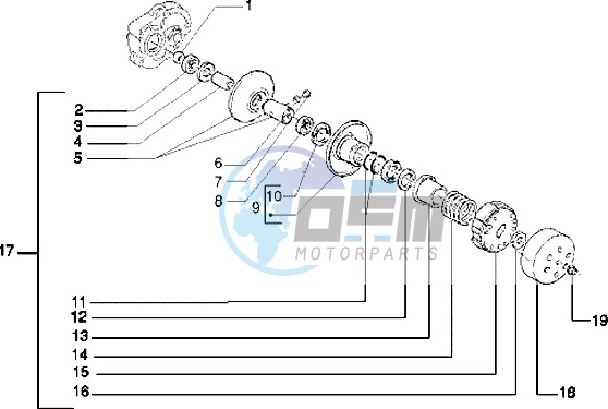 Driven pulley