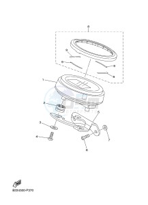 XVS950CR XVS950 CAFE RACER XV950 RACER 60TH ANNIV. (B33E) drawing METER