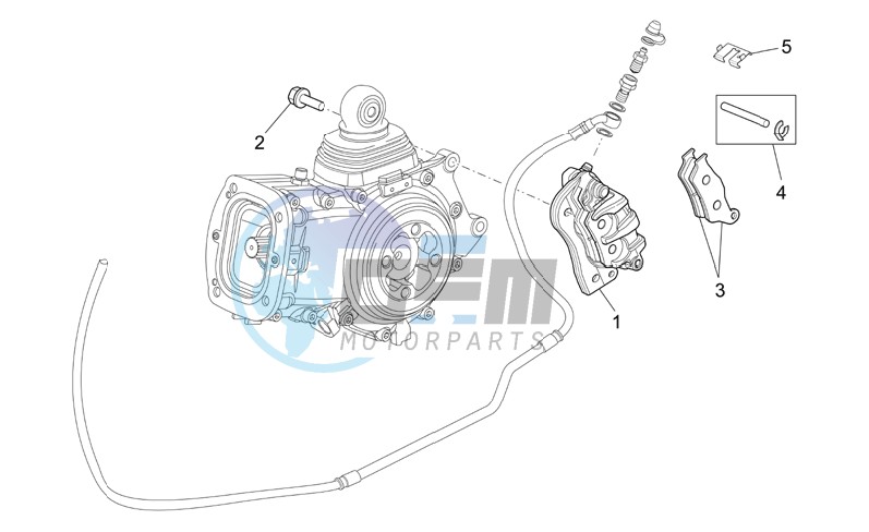 Rear brake caliper