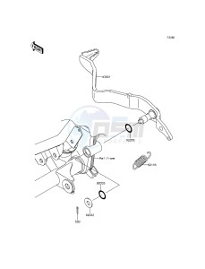 KLX125 KLX125CEF XX (EU ME A(FRICA) drawing Brake Pedal